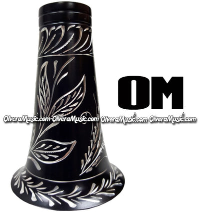 OM Aluminum Clarinet Bell w/Engraving - Black