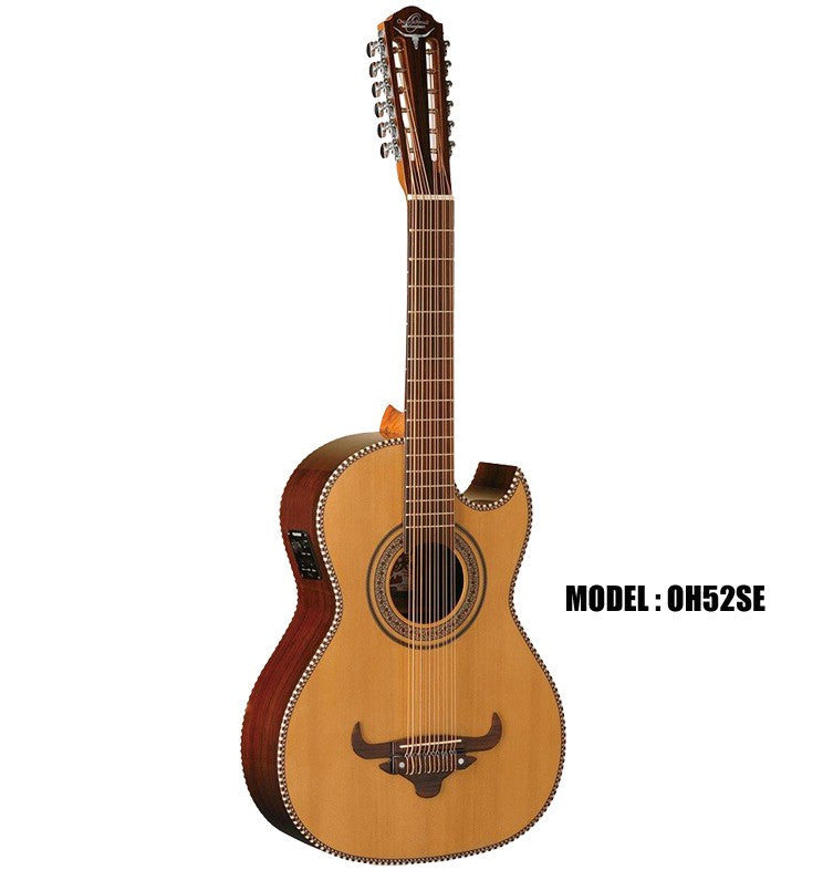 OSCAR SCHMIDT by Washburn Acoustic/Electric Traditional Bajo Sexto - Natural