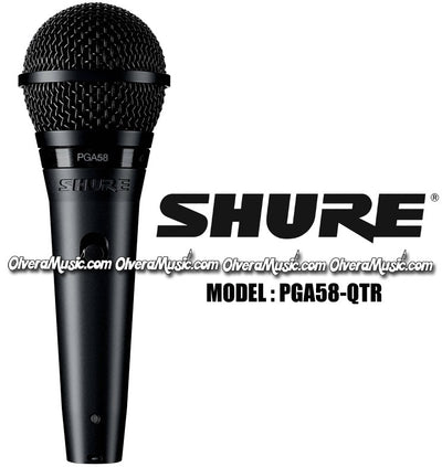 SHURE Dynamic Vocal Microphone - XLR-1/4" Cable