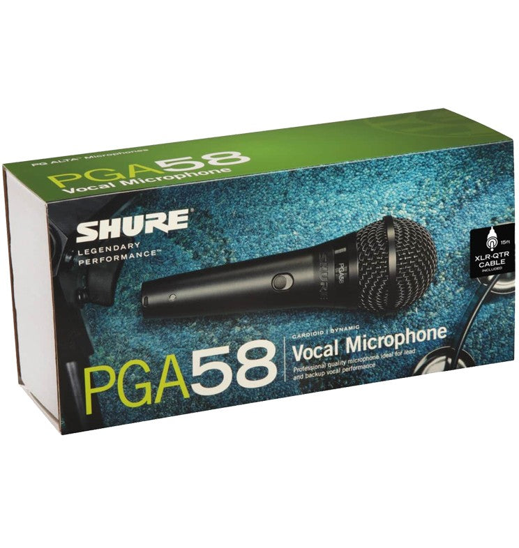 SHURE Dynamic Vocal Microphone - XLR-1/4" Cable