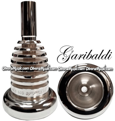 GARIBALDI Elite A. Herrejon Sousaphone/Tuba Mouthpiece Single-Cup - Silver Plate Finish