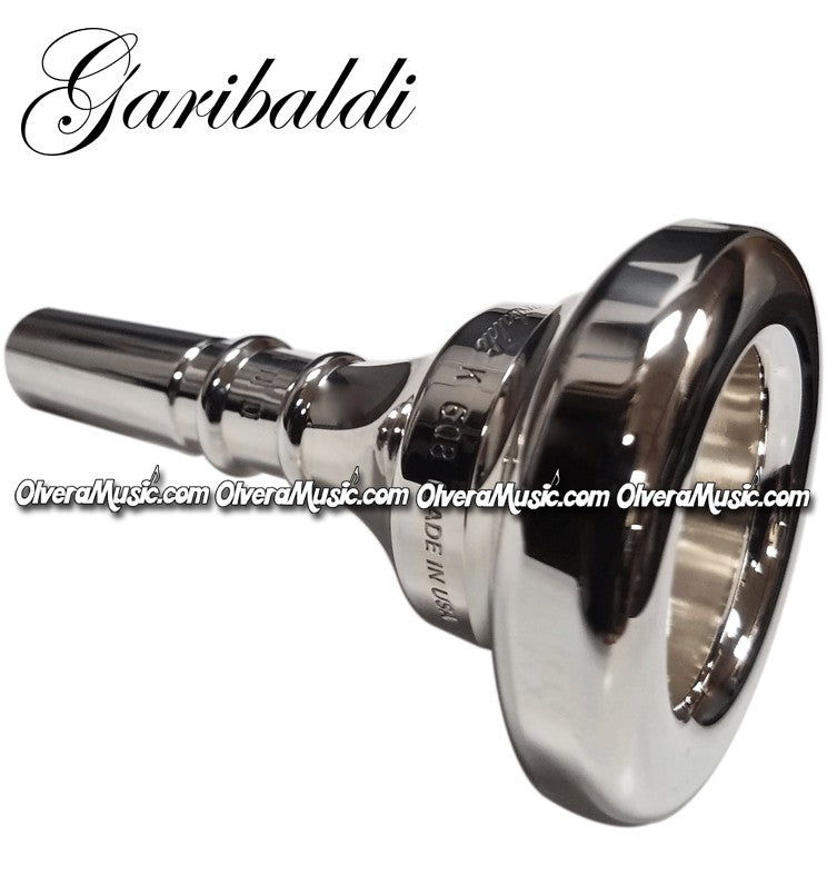 GARIBALDI Sousaphone/Tuba Single-Cup Mouthpiece - Silver Plate Finish