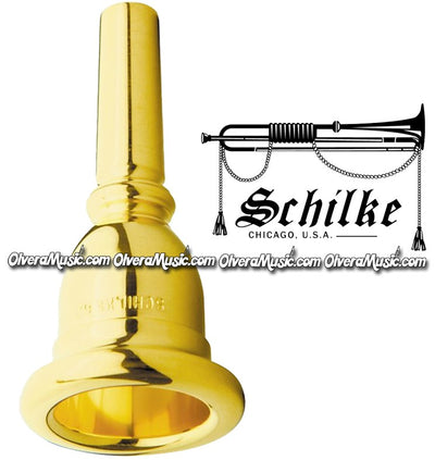 SCHILKE Standard Sousaphone/Tuba Mouthpiece - Gold Plated