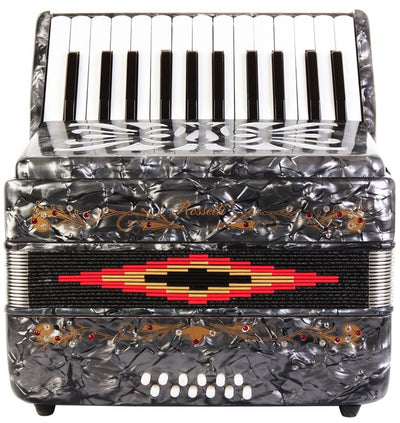 ROSSETTI Piano Accordion 12-Bass / 25-Key - Grey