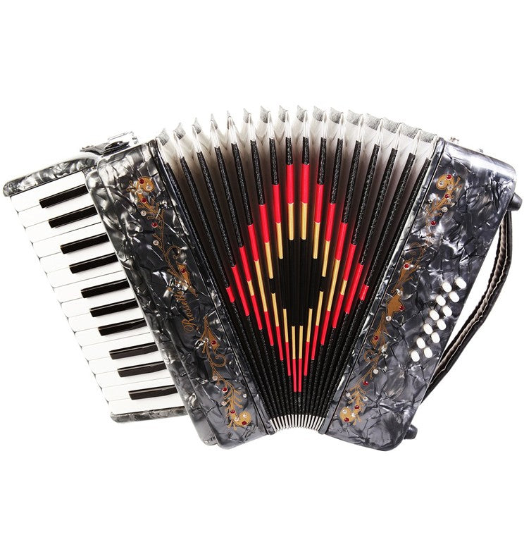 ROSSETTI Piano Accordion 12-Bass / 25-Key - Grey