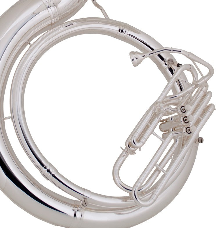 KING Metal BBb Sousaphone - Silver Plate Finish