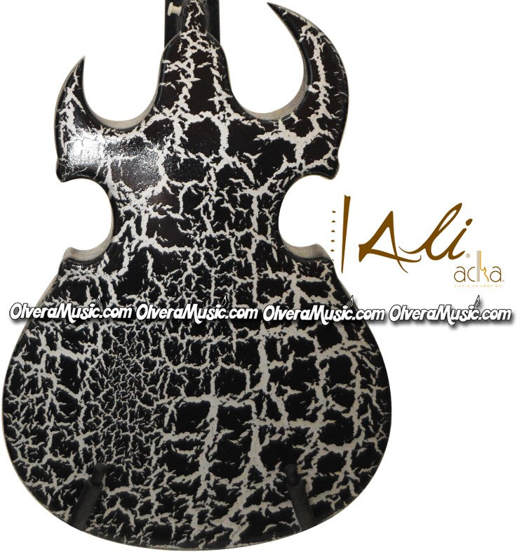 ALI ACHA 12-String Guitar Violin F-Hole Design - Black