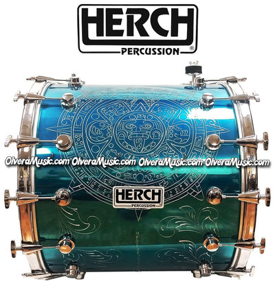 HERCH Tambora Custom (Calendario Spectra flame Turq) - Disponible solo sobre pedido.