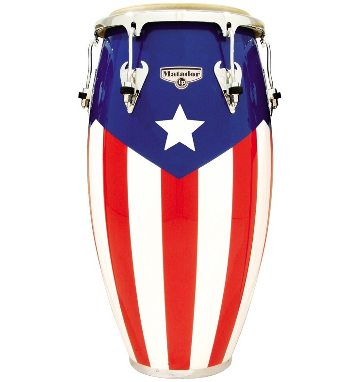 LP Matador Puerto Rican Flag Wood Congas