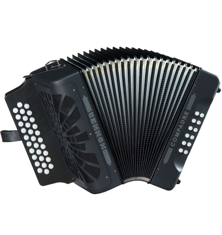 HOHNER MOD. Compadre Acordeón de botones - Negro