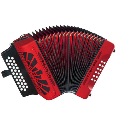 HOHNER MOD. Compadre Acordeón de botones- Rojo