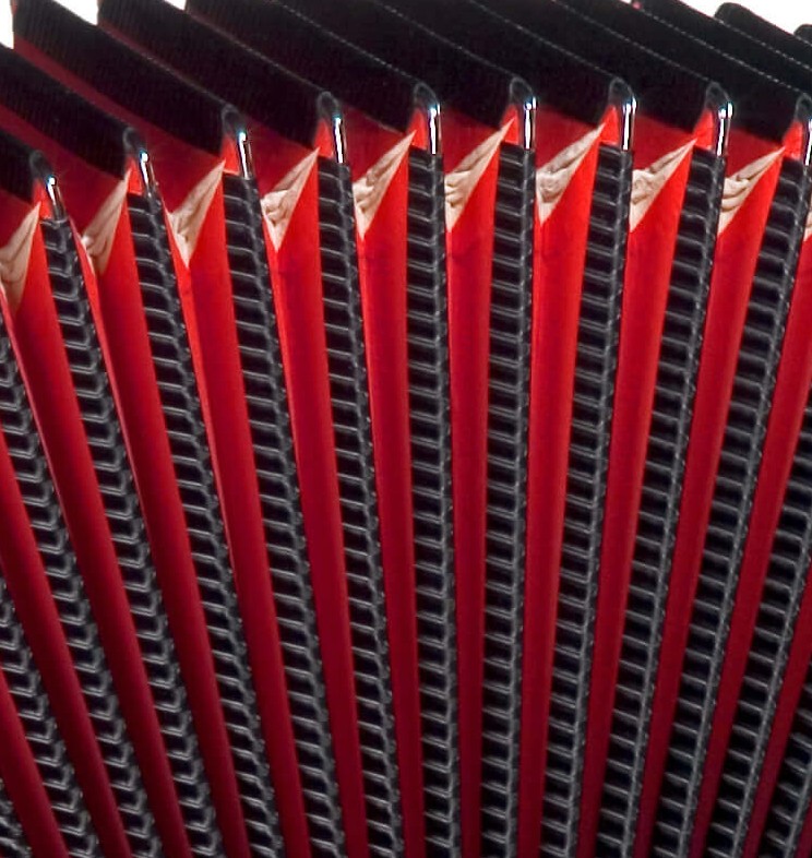 HOHNER MOD. Compadre Acordeón de botones- Rojo