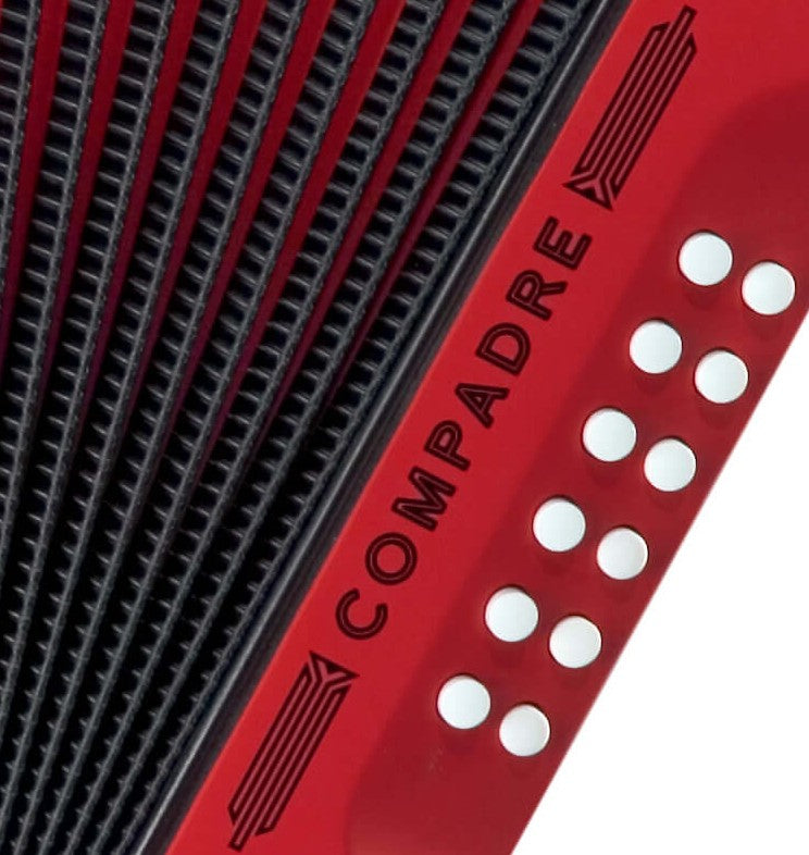 HOHNER MOD. Compadre Acordeón de botones- Rojo