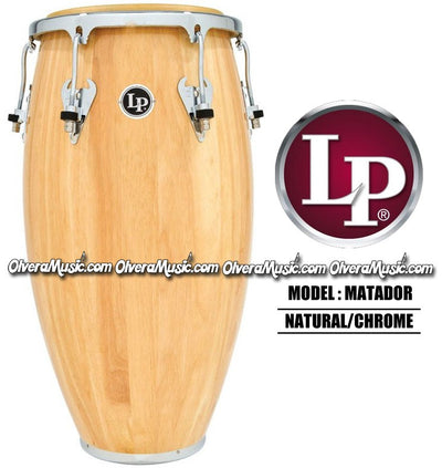 LP Matador Wood Congas - Natural/Chrome