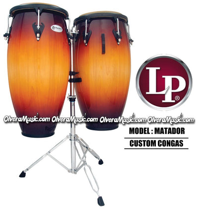 LP Matador Custom Wood Congas 11" & 11 3/4" - Vintage Sunburst