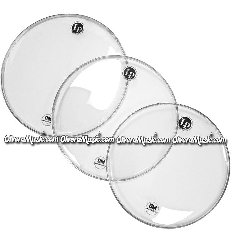 LP Double-Ply Clear 14" Drum Head - LP Banda