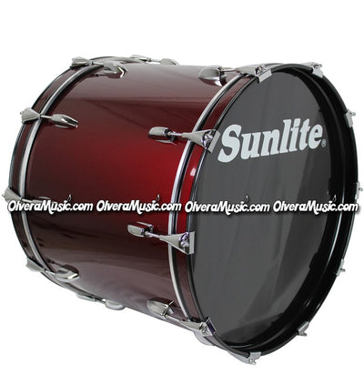 SUNLITE 18x24 Bass Drum - Wine Red