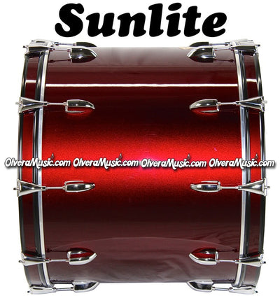 SUNLITE 18x24 Bass Drum - Wine Red