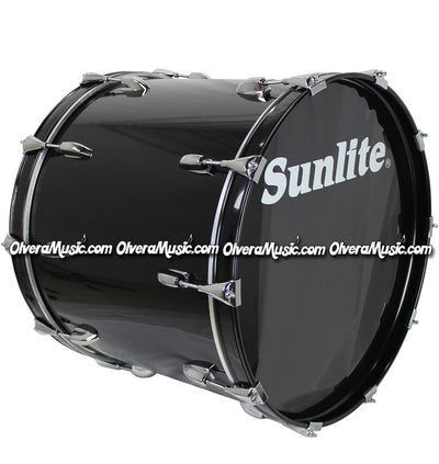 SUNLITE 18x24 Bass Drum - Black