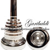 GARIBALDI Elite Trombone Mouthpiece Double Cup - Silver Plate Finish