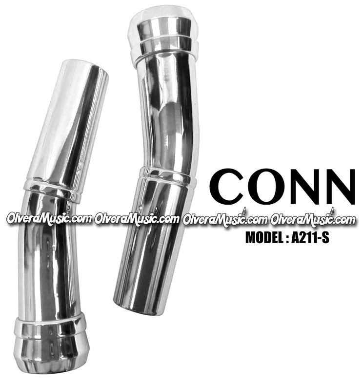 CONN Sousaphone/Tuba Bits (Set of 2) - Silver Plate Finish