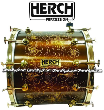 HERCH Tambora Custom (Tréboles marrón antiguo)