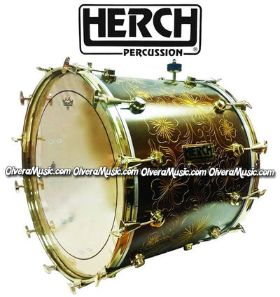 HERCH Tambora Custom (Tréboles marrón antiguo)