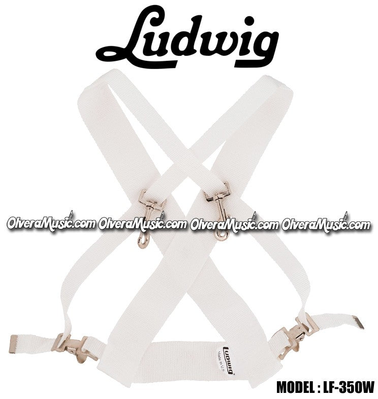 LUDWIG Bass Drum Strap (Sling) - White