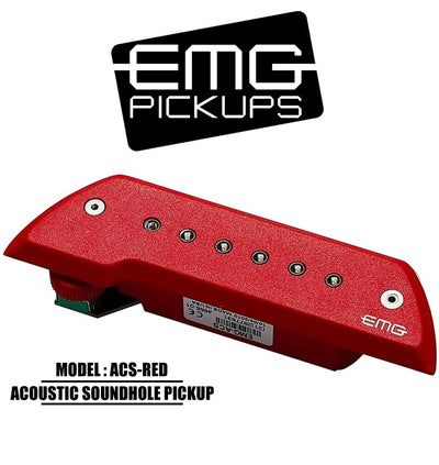 EMG Acoustic Active Soundhole Pick-Up System - Red