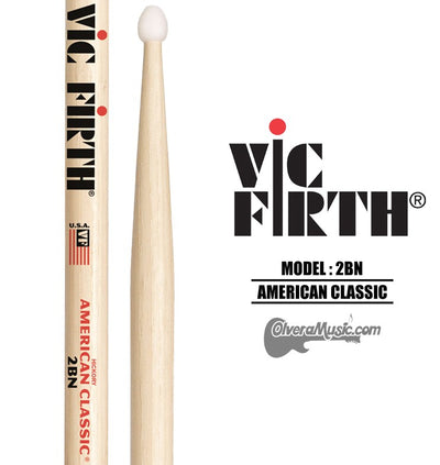 VIC FIRTH American Classic Nylon Tip Drumsticks - 2BN