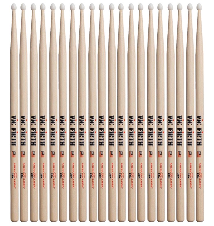 VIC FIRTH American Classic Nylon Tip Drumsticks - 2BN