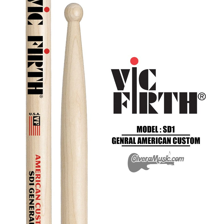 VIC FIRTH American Custom General - Rock Maple Sticks