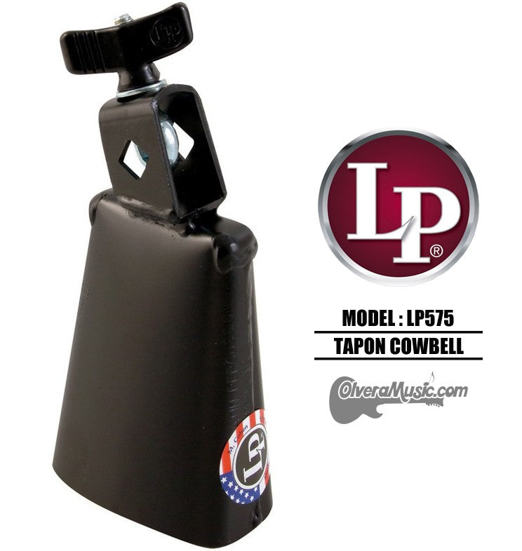 LP Tapon Cowbell - 4", Mountable, Black Finish