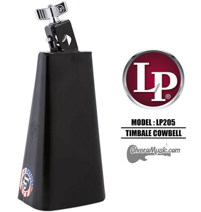 LP Timbale Cowbell - 8", Black Finish