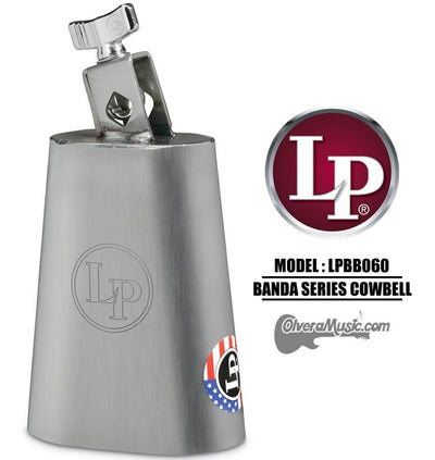 LP Banda Cowbell - 6" Brush Steel Finish