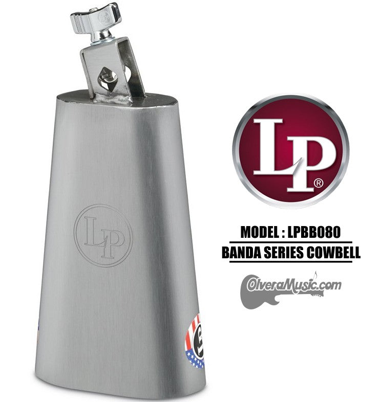 LP Banda Cowbell - 8" Brush Steel Finish