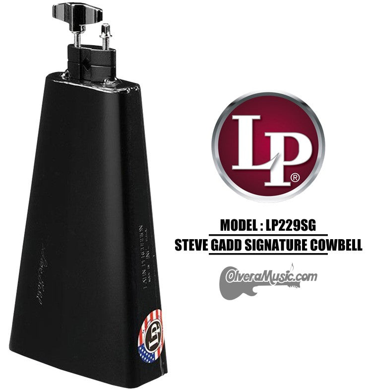 LP Steve Gadd Signature Mambo Cowbell - 8" Black Finish