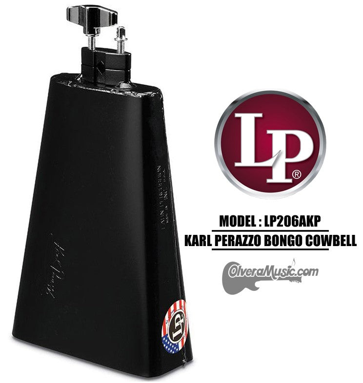 LP Karl Perazzo Signature Bongo Cowbell - 8" Black Finish