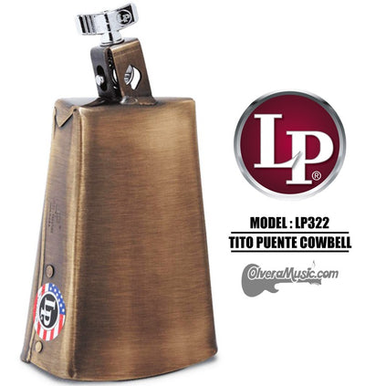 LP Tito Puente Signature Prestige Cowbell - 7.5" Antique Brass Finish