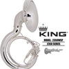 KING Metal BBb Sousaphone - Silver Plate Finish