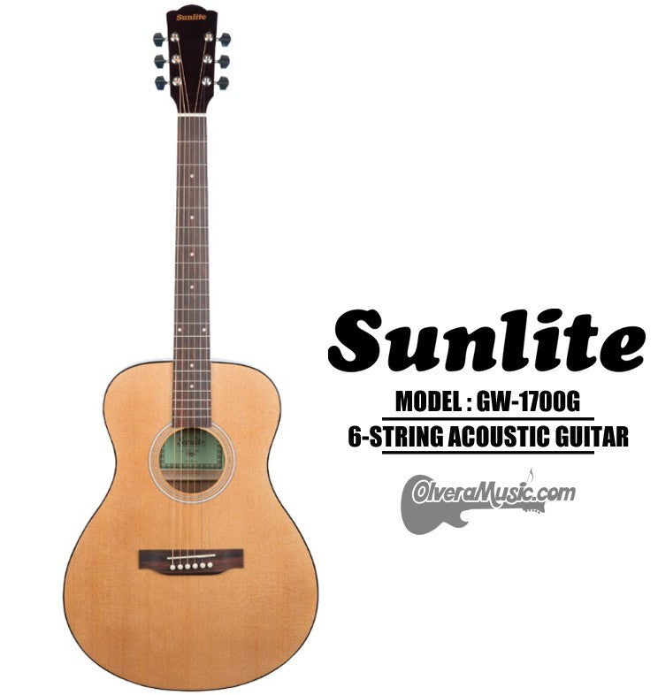 SUNLITE Full Sized Acoustic Guitar - Natural