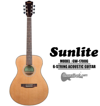 SUNLITE Full Sized Acoustic Guitar - Natural