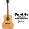 SUNLITE Full Sized Acoustic Guitar 6 String - Natural