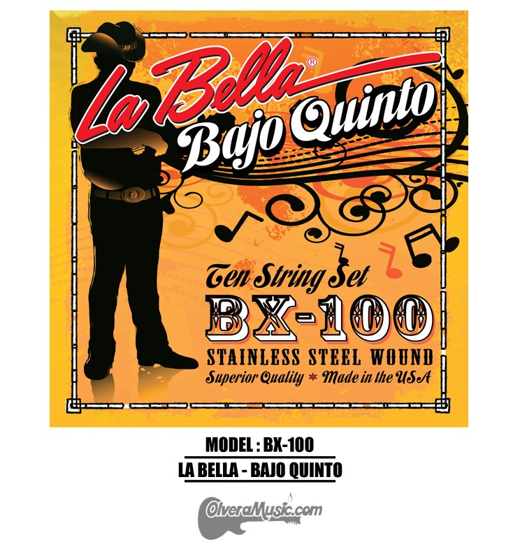 LA BELLA Bajo Quinto Strings