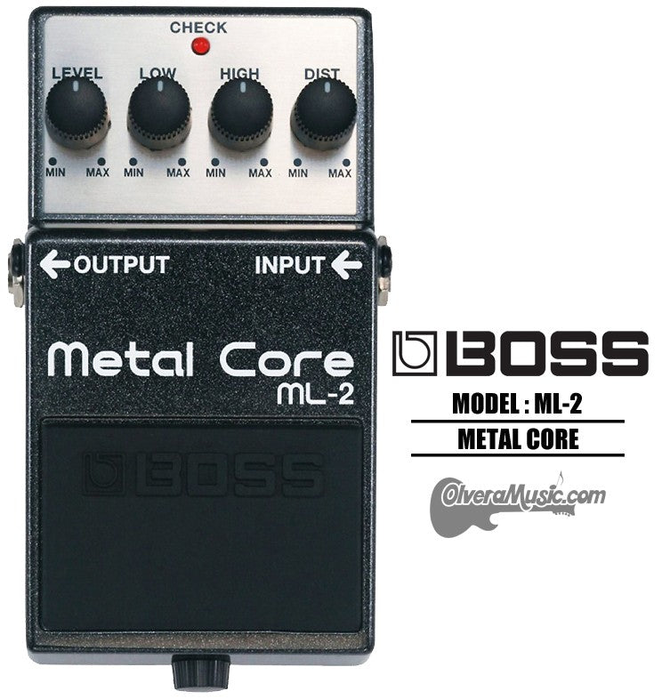 BOSS Metal Core - Distortion Guitar Effects Pedal