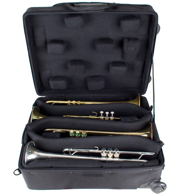 PROTEC iPac Quad Trumpet Case w/Wheels