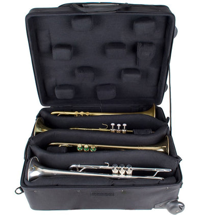 PROTEC iPac Quad Trumpet Case w/Wheels