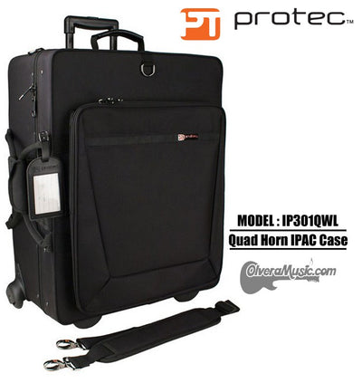 PROTEC iPac Quad Trumpet Case w/Wheels