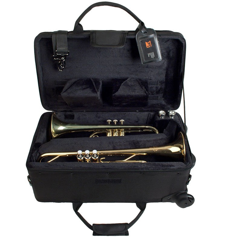 PROTEC Pro Pac Trumpet/Auxiliary Combo Case w/Wheels