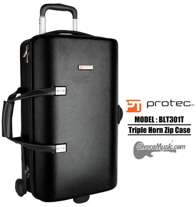 PROTEC Single/Double/Triple Horn Zip Case - Black